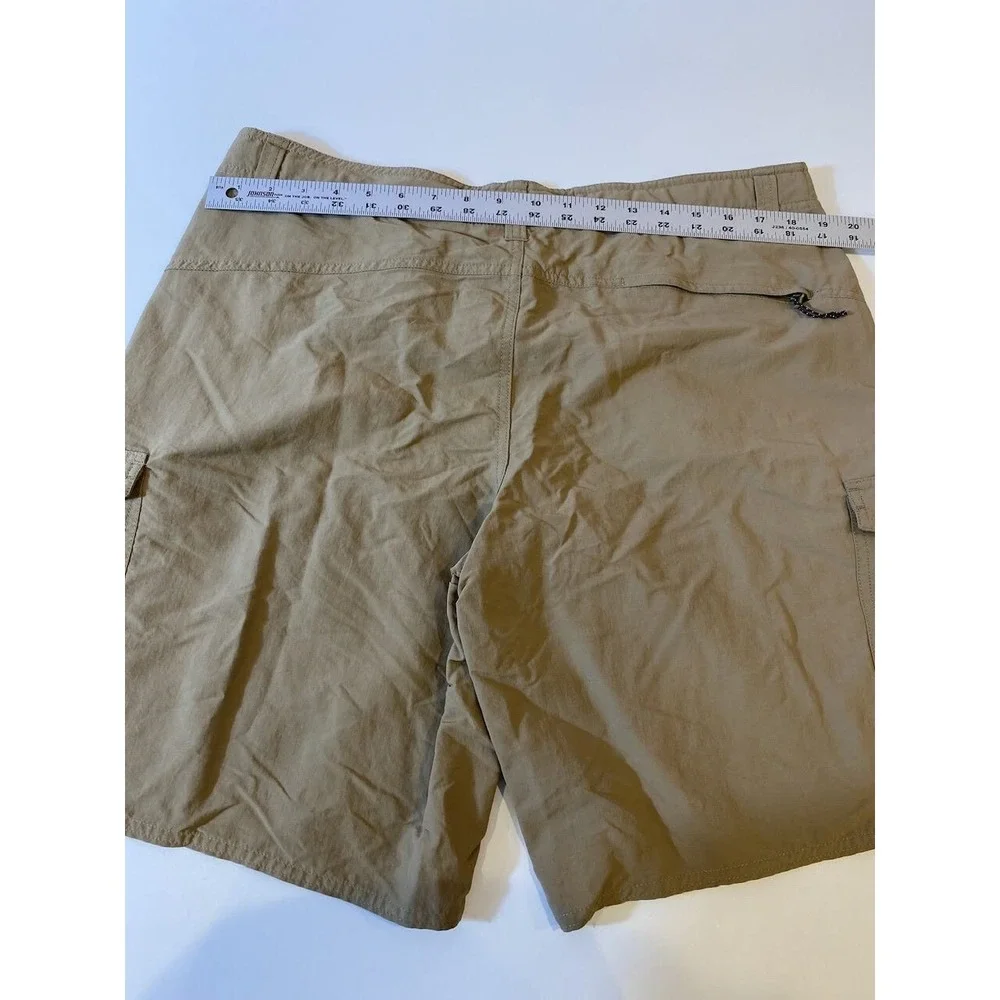 Patagonia Wavefarer Cargo Shorts Khaki Tan Men's 36 Hiking